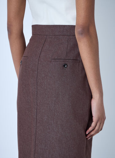 Max Mara Tailored Midi Skirt Brown max0260026