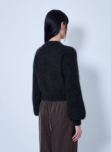 LN-CC® - Max Mara: Crewneck Mohair-Blend Sweater - Dark Grey Max Mara Crewneck Mohair-Blend Sweater Dark Grey max0266218