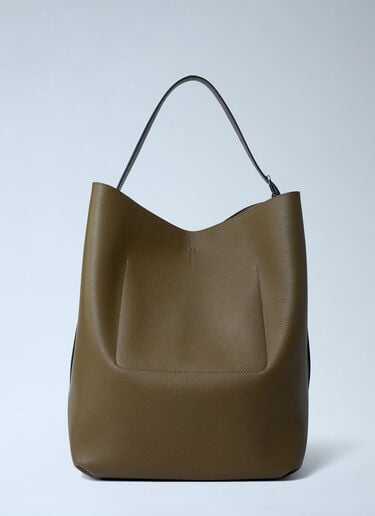 TOTEME Leather Belted Tote Bag Beige tot0263067