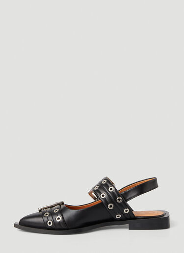 GANNI Slingback Shoes Black gan0247050