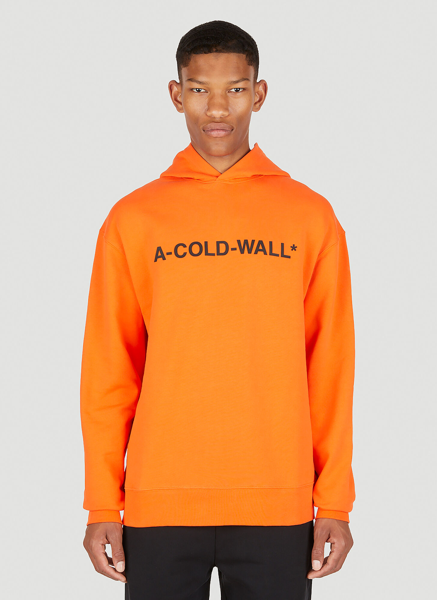 A-cold-wall* Essential Logo Print Hooded Sweatshirt