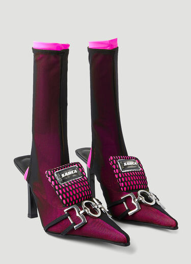 Ancuta Sarca Lima High Heel Sock Boots Pink anc0248005