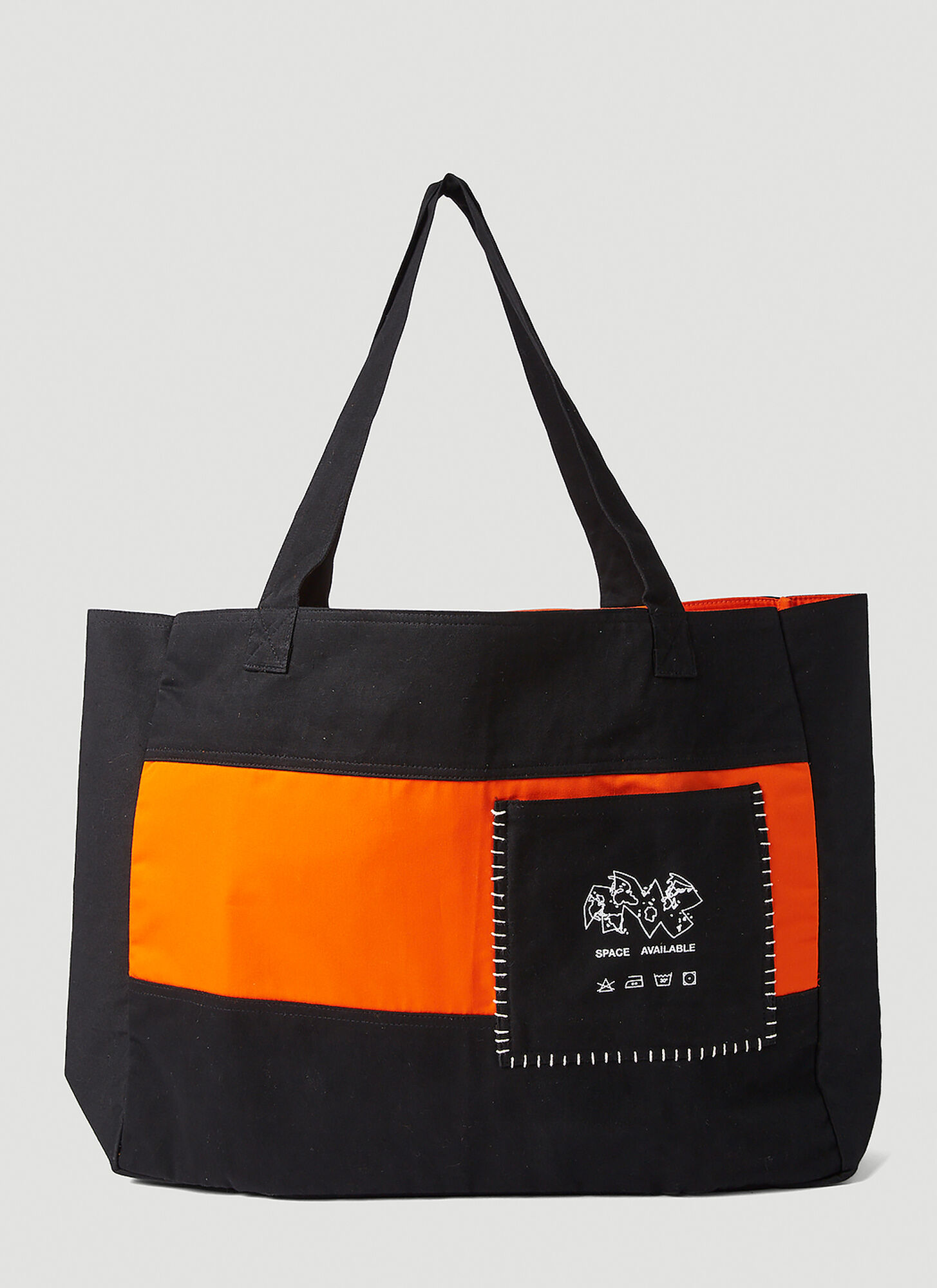 Space Available Work Pocket Tote Bag Unisex Orange
