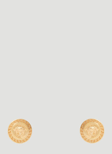 Enamel Medusa Stud Earrings Versace Enamel Medusa Stud Earrings Gold vrs0253042