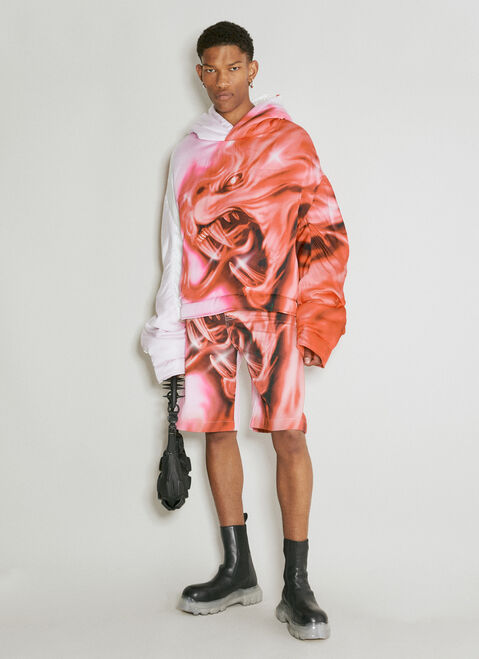 Gerrit Jacob グラフィックデニム バミューダショートパンツ パープル gjb0154007