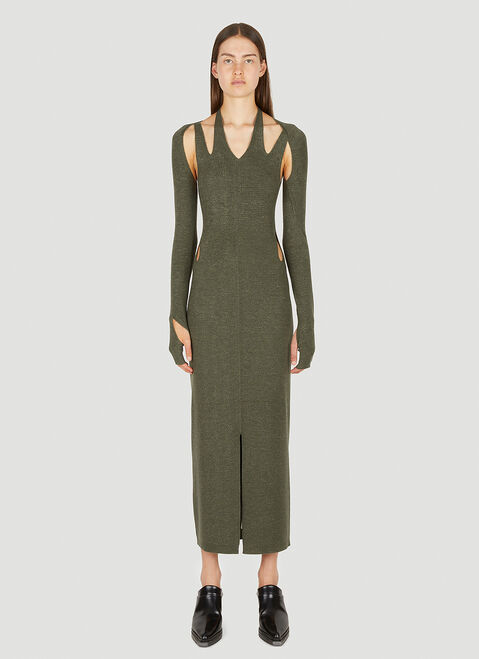 Dion Lee Plaited Dress Grey dle0349006