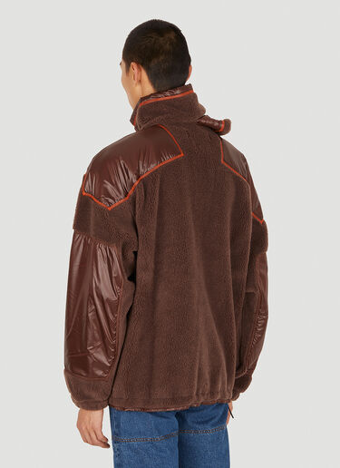 Y/Project Double Collar Fleece Jacket Brown ypr0149006