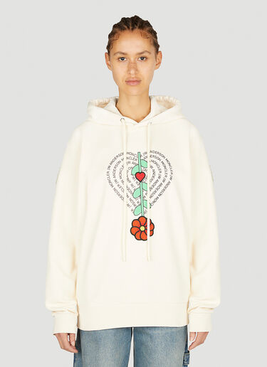 1 Moncler JW Anderson 图案印花连帽运动衫 乳白色 mjw0352002