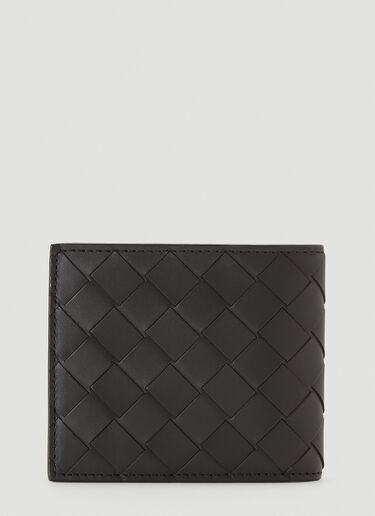 Bottega Veneta Bi-Fold Intrecciato Wallet Black bov0142026