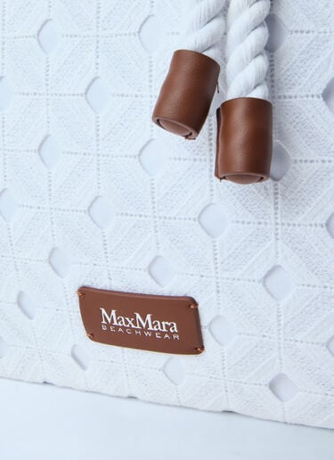 Max Mara Arte Tote Bag White max0264060