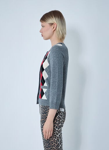 GANNI Cashmere-Blend Cardigan Grey gan0261017