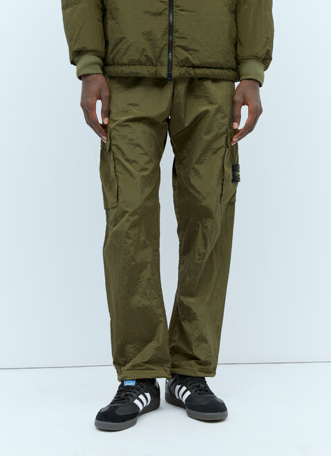 Stone Island Regenerated Nylon Cargo Pants Green sto0154003