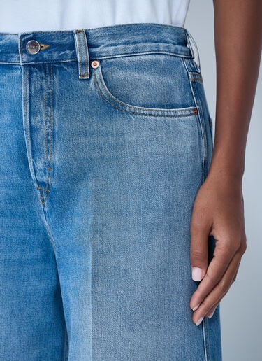 Wide-Leg Five-Pocket Jeans Gucci Wide-Leg Five-Pocket Jeans Light Blue guc0261124