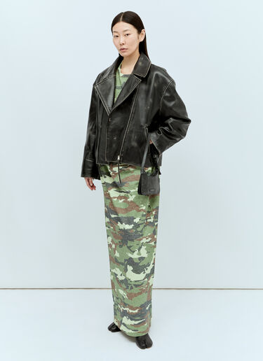 Acne Studios 迷彩超长连衣裙 绿色 acn0255013