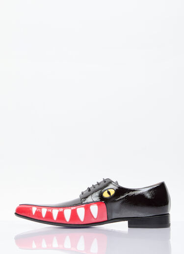 Walter Van Beirendonck 크로커다일 레이스업 슈즈 블랙 wlt0156039