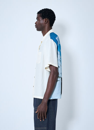 Moncler x Mercedes-Benz by Nigo Logo Motif Short Sleeve Shirt Cream mmn0160006