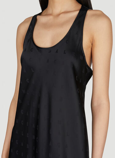 Balenciaga Racer Back Long Dress Black bal0251003