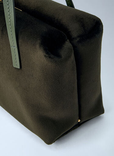 LN-CC® - Jil Sander: Goji Pillow Small Handle Bag - Green Jil Sander Goji Pillow Small Handle Bag Green jil0265018
