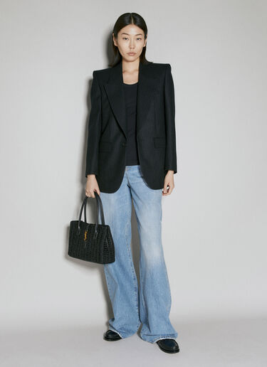 Saint Laurent 파니에 사각 바스켓 숄더백 블랙 sla0253130