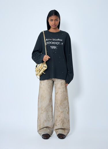 Acne Studios 2021F Faded Five-Pocket Jeans Beige acn0263009