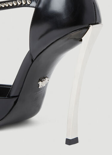 Spiked Pin Point High Heels Versace Spiked Pin Point High Heels Black vrs0251049