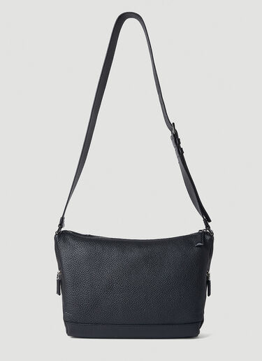Prada Logo Embossed Crossbody Bag Black pra0152057