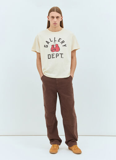 Gallery Dept. Boxing Merch T-Shirt Cream gdp0158014