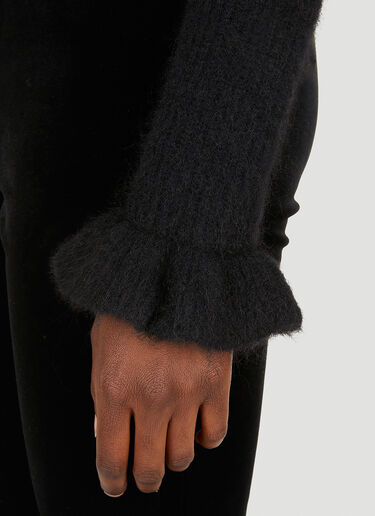 GANNI Ruffled Bolero Cardigan Black gan0251008