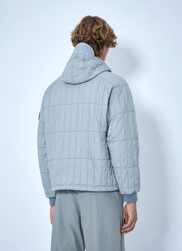 LN-CC® - Stone Island: Quilted Hooded Jacket - Grey Stone Island Quilted Hooded Jacket Grey sto0165057