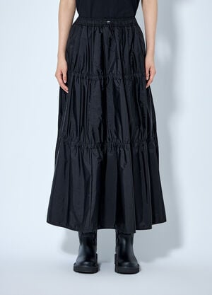Moncler Tiered Maxi Skirt Black mon0265089