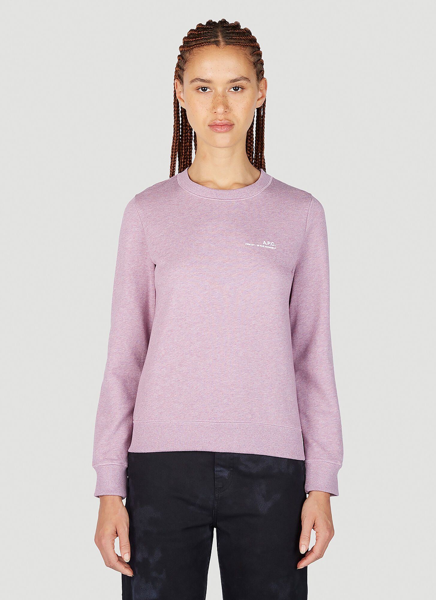 Apc Item F Sweatshirt In Lilac