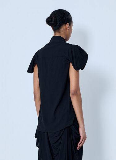 LIMI Feu Twisted Sleeve Blouse Black lmf0264005
