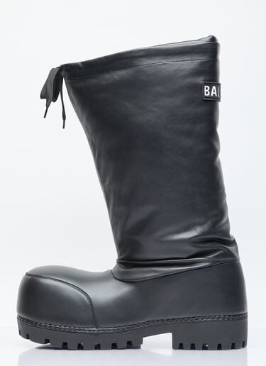 Balenciaga Alaska High Leather Boots Black bal0155107