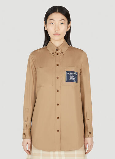 Burberry 파올라 라벨 셔츠 카멜 bur0252009