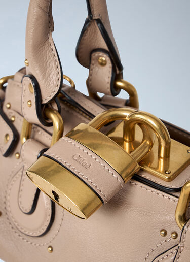 Chloé Small Paddington Chain Shoulder Bag Pink chl0263080