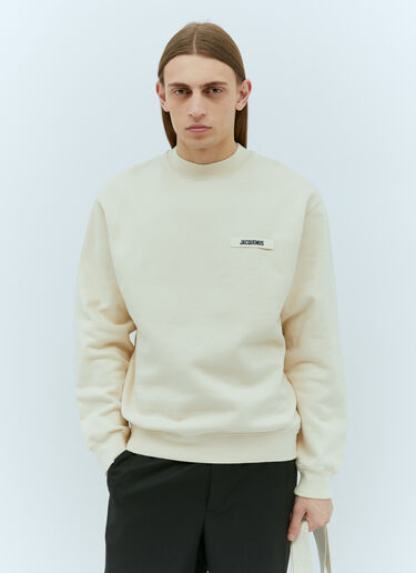 Jacquemus Le Sweatshirt Gros Grain Beige jac0156019