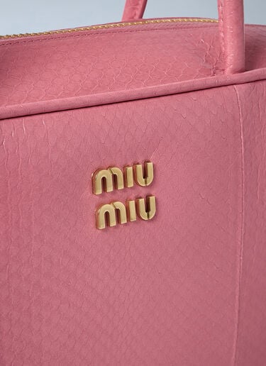 Miu Miu Beau Leather Handbag Pink miu0262122