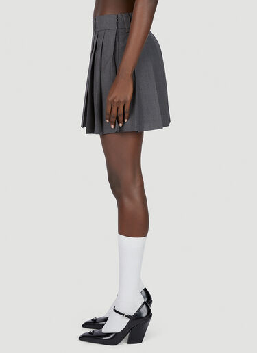 Miu Miu Supreme Pleated Skirt Grey miu0252010