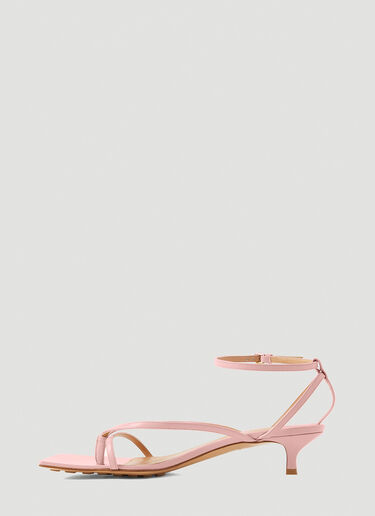 Stretch Strap Kitten Heel Sandals Bottega Veneta Stretch Strap Kitten Heel Sandals Pink bov0251074