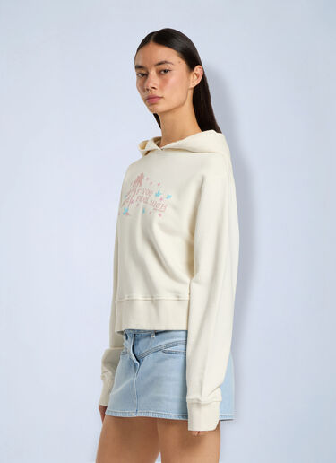 Palm Angels Feel High Regular Hoodie White pma0266204