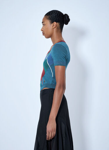 LN-CC® - Vivienne Westwood: Argyle Bodice Tee - Green Vivienne Westwood Argyle Bodice Tee Green vvw0265023