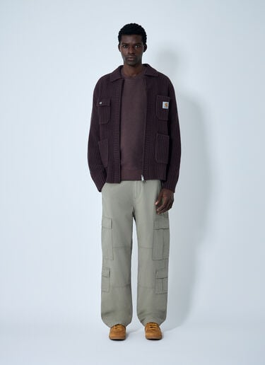 Chore Knit Cardigan Carhartt WIP Chore Knit Cardigan Brown wip0162005