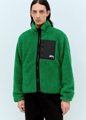 Stüssy Sherpa Reversible Jacket Green sts0156006