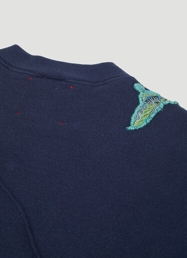 DRx FARMAxY FOR LN-CC Embroidered Vintage Sweatshirt Blue drx0346020