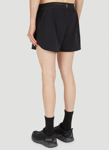 OVER OVER Logo Print Track Shorts Black ovr0150016