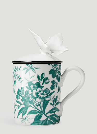 Gucci Herbarium Butterfly Mug Green wps0638379