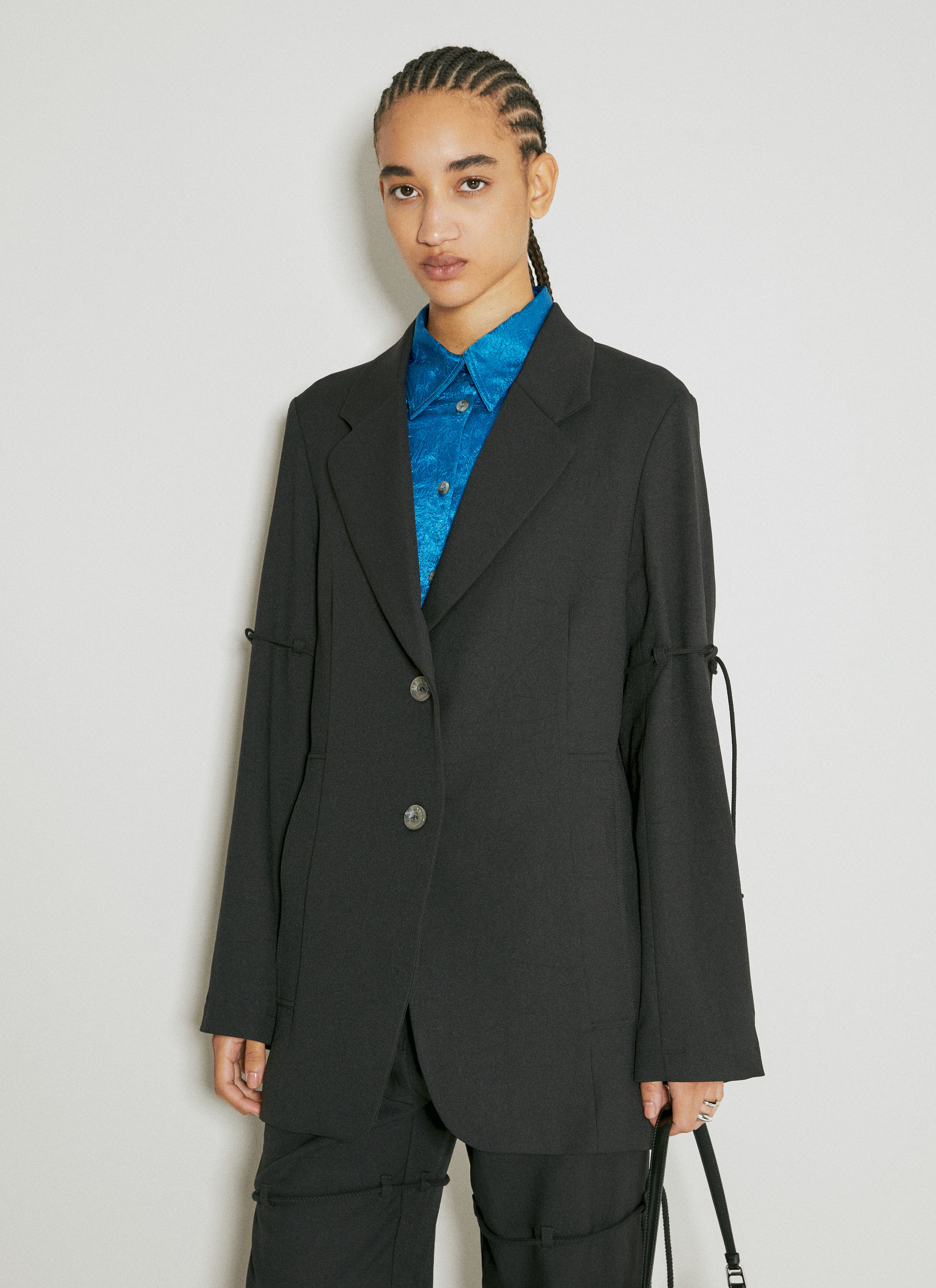 VETEMENTS Tailored Suit Blazer Black vet0254016