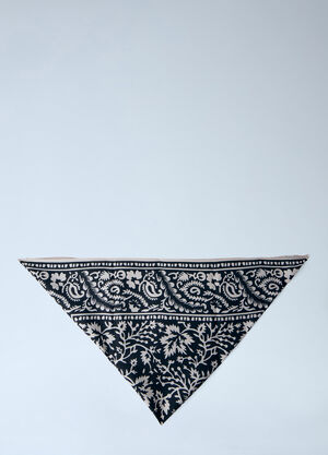 TOTEME Patterned Bandana Scarf Black tot0264029