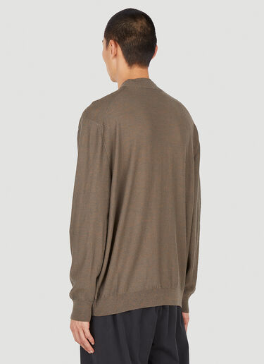 Lemaire Twisted Cardigan Brown lem0150014