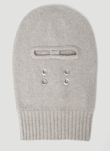 Rick Owens Knit Balaclava Grey ric0153031